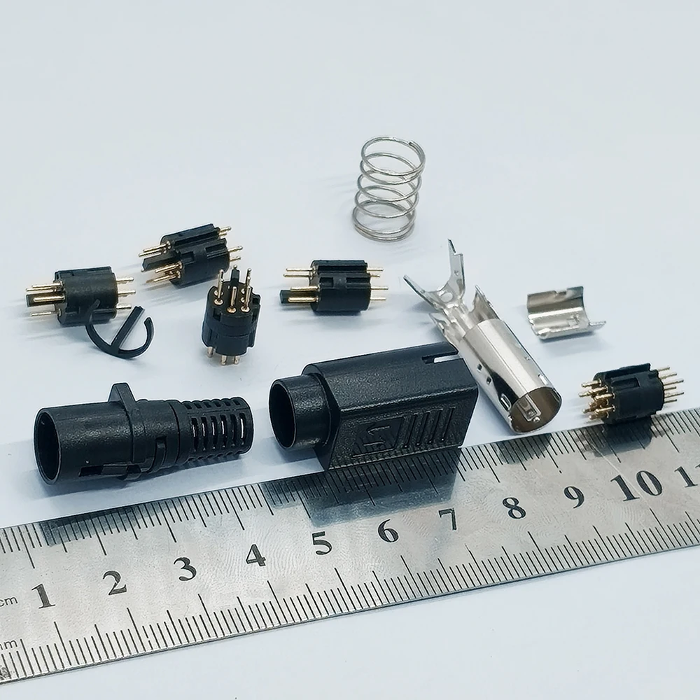 1 Stück selbstverriegelnder DC-Stecker 3 4 5 6 7 8-polig, DC-Stromanschluss, schweißbar, für TFT-LCD-Flachbildfernseher – Detail 6