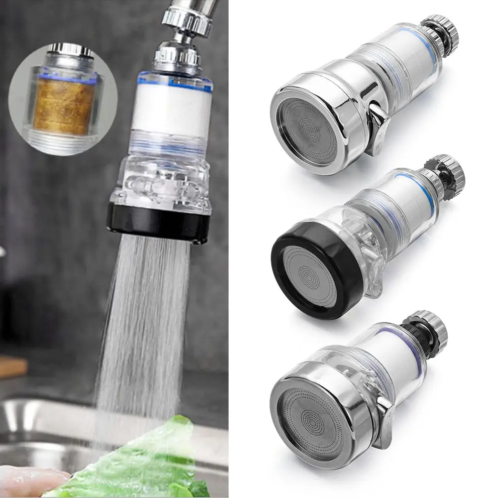 

Adjustable Faucet Nozzle Kitchen 360° Rotation Swivel Sprayer Aerator Water-saving Tap Filter Head Diffuser Purify Connect