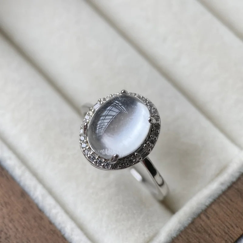 

Natural Myanmar-Foam Ring Female High Noodles Stone Open Mouth Universal Jade Bracelet