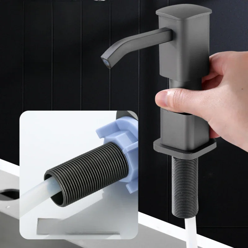 kitchen-sink-soap-dispenser-aluminum-alloy-main-body-press-pump-kitchen-detergent-press