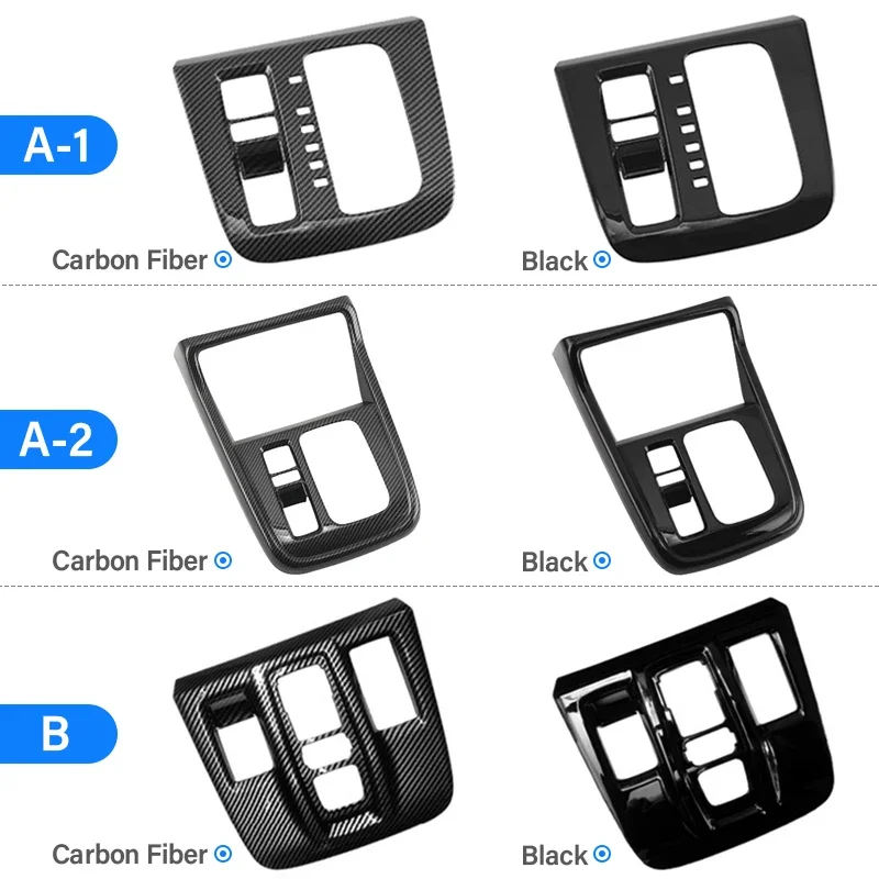 Car Gear Shift Panel Frame Protector Cover Trim Sticker For Honda CRV 6th Gen 2023 2024 2025 / CR-V Hybrid Accessories