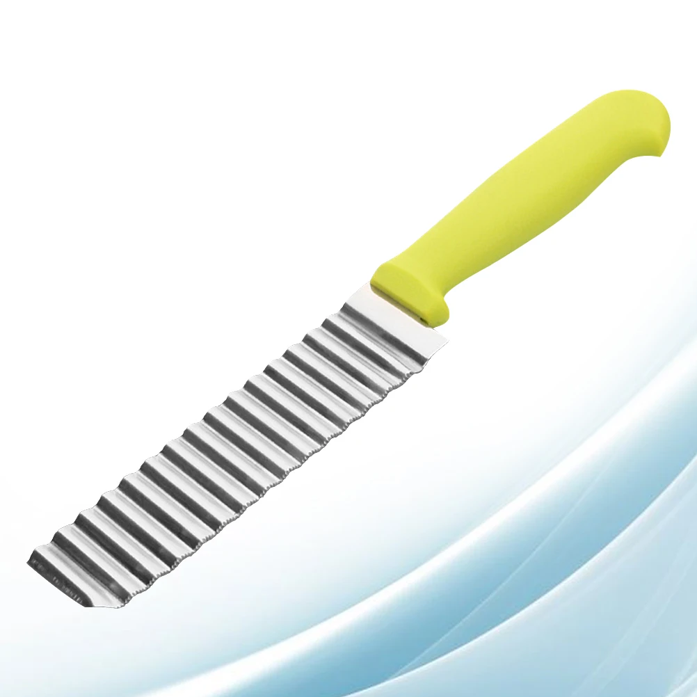 Wave Potato Slicer Cutter RVS Groente Meloen Chopper Tool Franse Fry Ei Salade Gadget