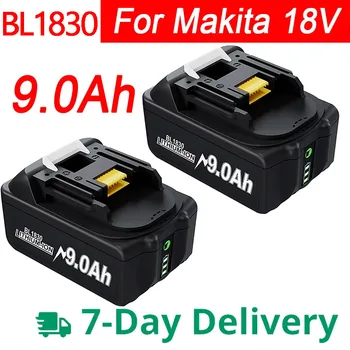 18V 9000mAh Battery For Makita BL1850B Li-ion BL1840B BL1860 BL1890 BL1815 BL1830 BL1835 Cordless Drills Batteries LXT400