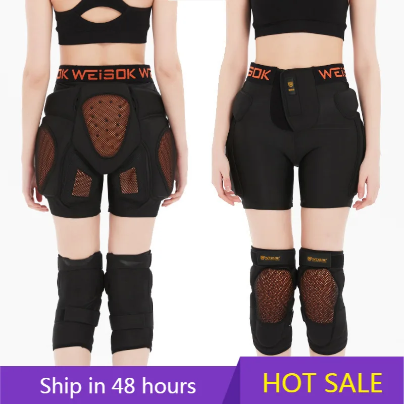 

POWER LEAP New Adult Freestyle Ski & Snowboard Gear Inner Wear Hip & Knee Pads Set Anti-Drop Butt Pad for Winter Sports