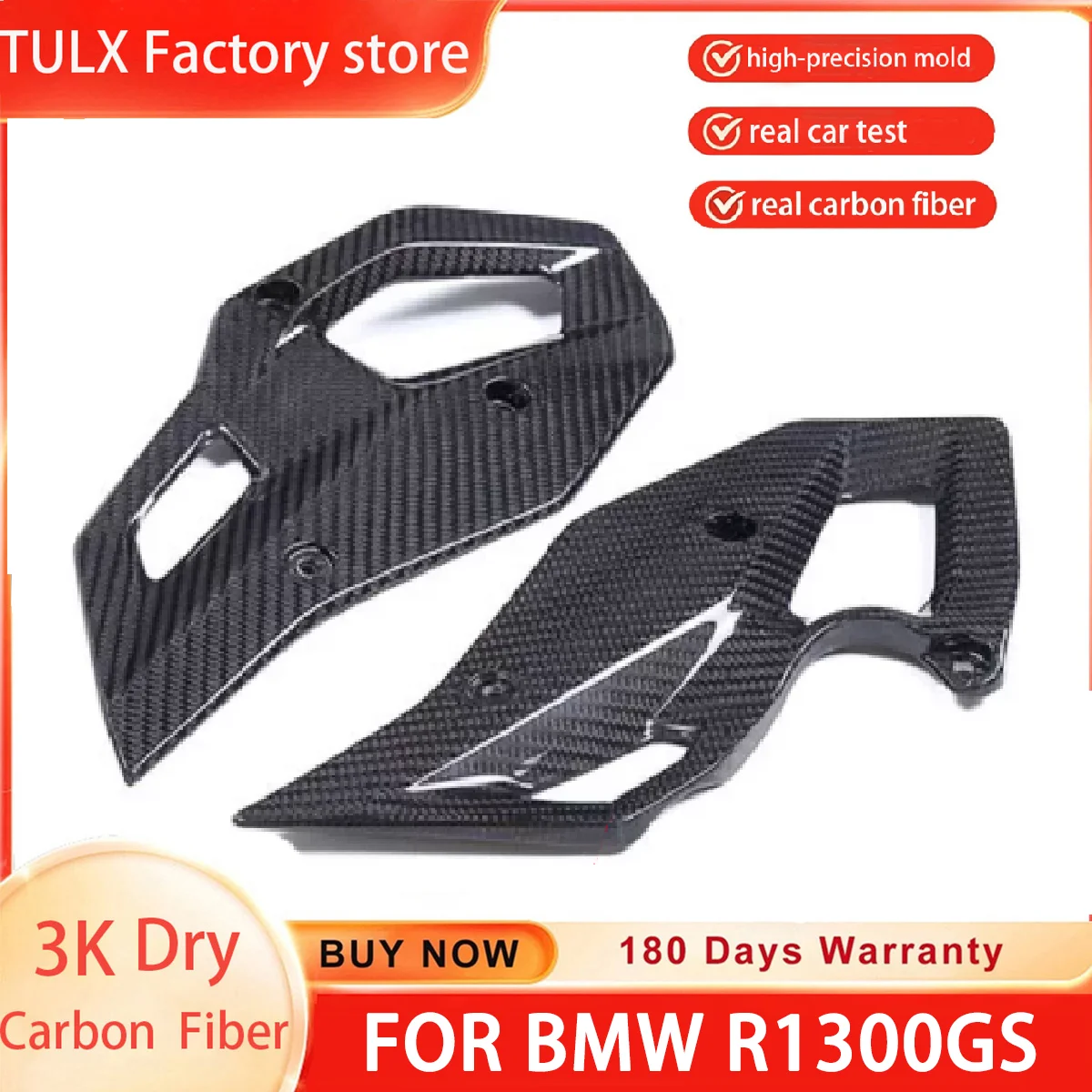 

3K Dry Carbon Fiber Inner Side Panels Pedals Side Panels For BMW R1300GS R1300 GS 2023 2024 Motorcycle Accessories
