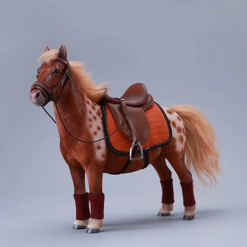 Handmade 1/6 Scale Pony Simulation Horse Cute Animal Model for 12" Soldier Action Figures Decoration Scene Props