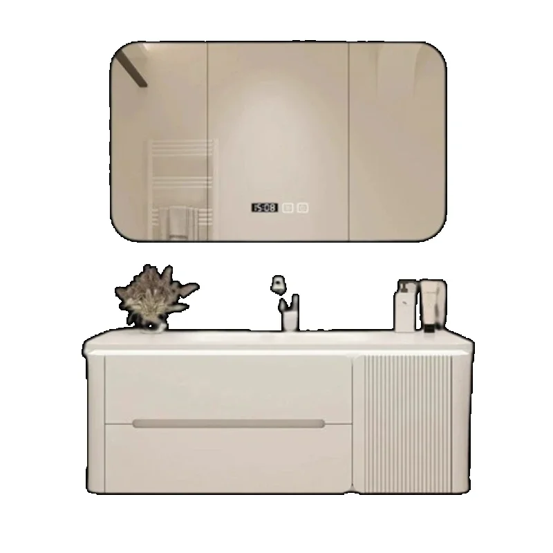 Closet Bathroom Cabinet Storage Vanity Toilet Drawers Washing Lamp Bathroom Cabinet Corner Wooden Mobile Bagno Furniture