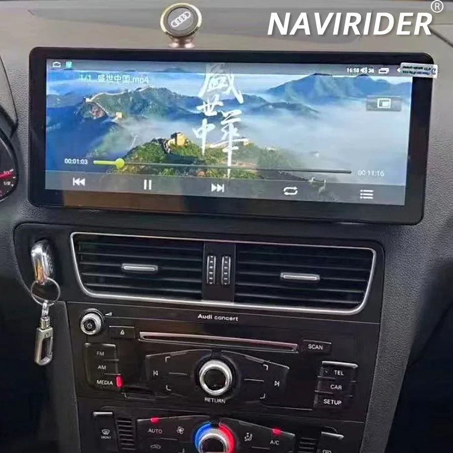 Car Radio Suitable For Audi Q5 2010-2017 Android 15 12.3inch Multimedia Video Player 4G+WiFi GPS Navigation Carplay+auto DPS BT