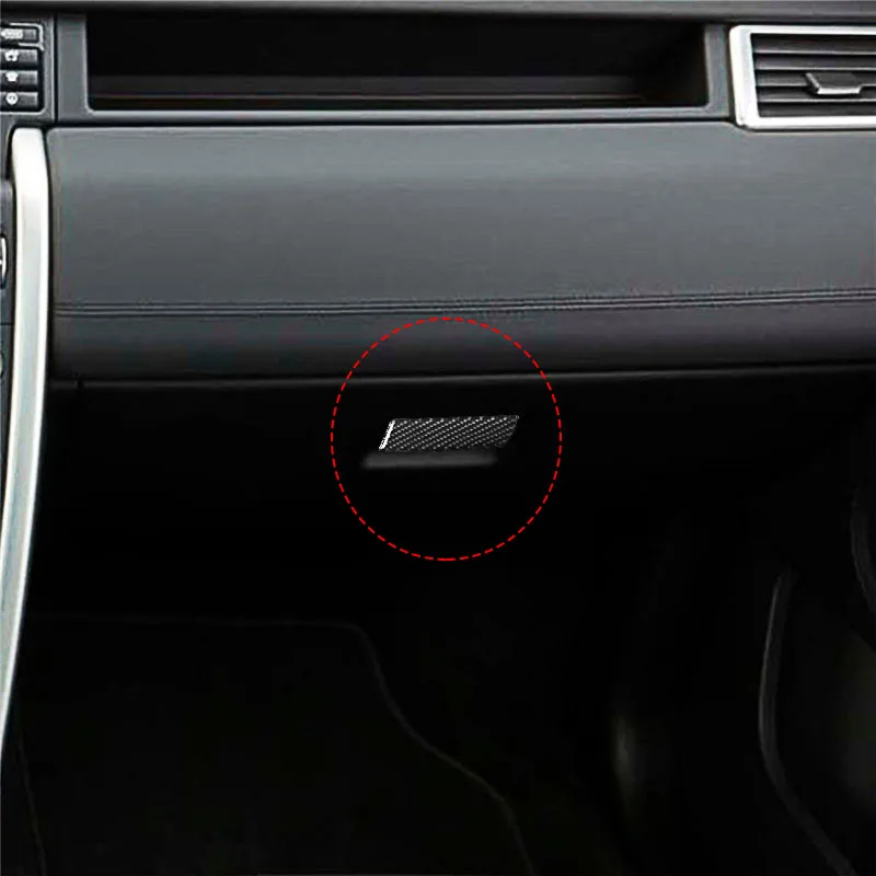 

For Land Rover Discovery Sport 2015-2019 Carbon Fiber Glove Box Latch Stickers Cover Trim Car Interior Decorative Accessories