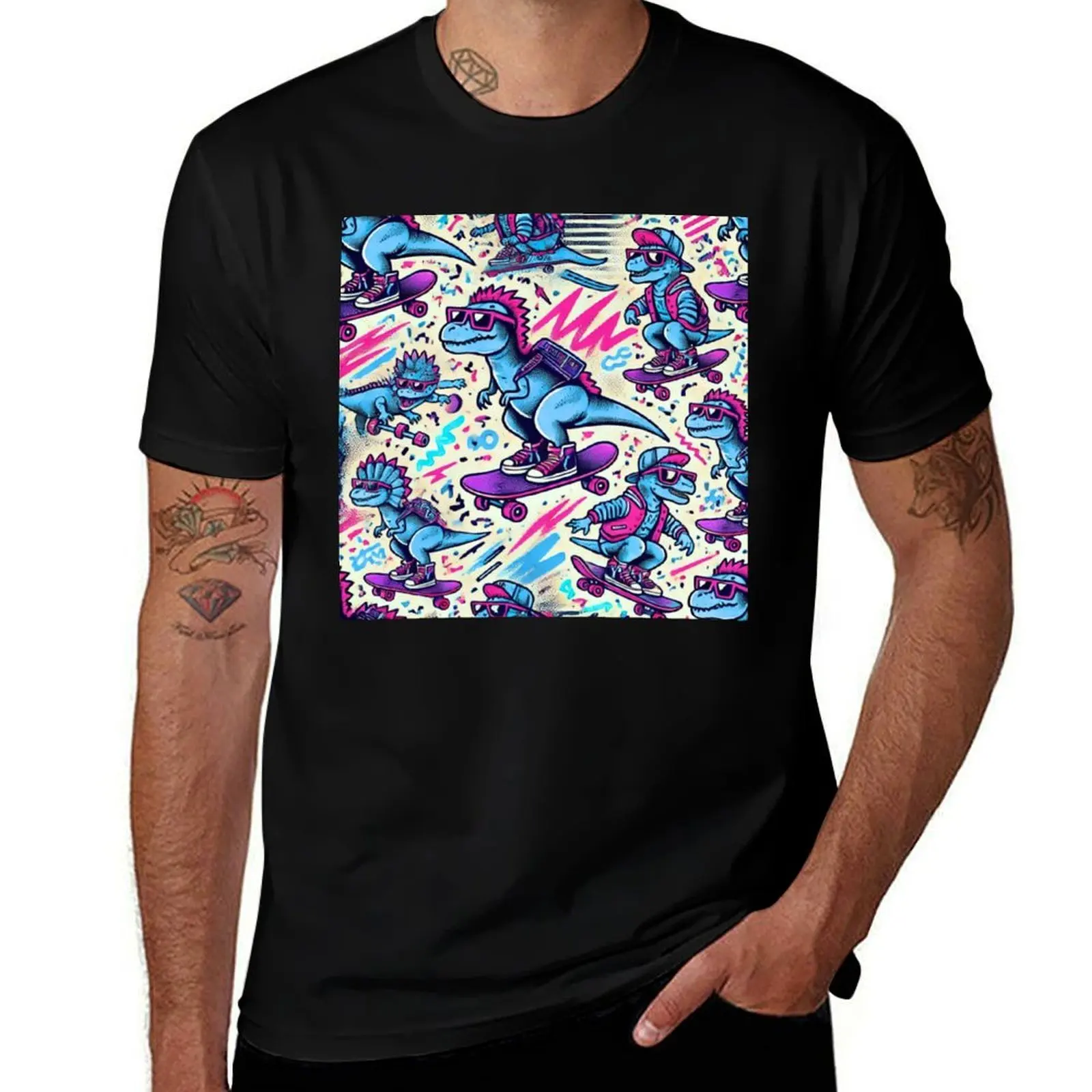 

dinosaur themed T-Shirt anime tshirt custom shirt designer shirts mens graphic t-shirts anime