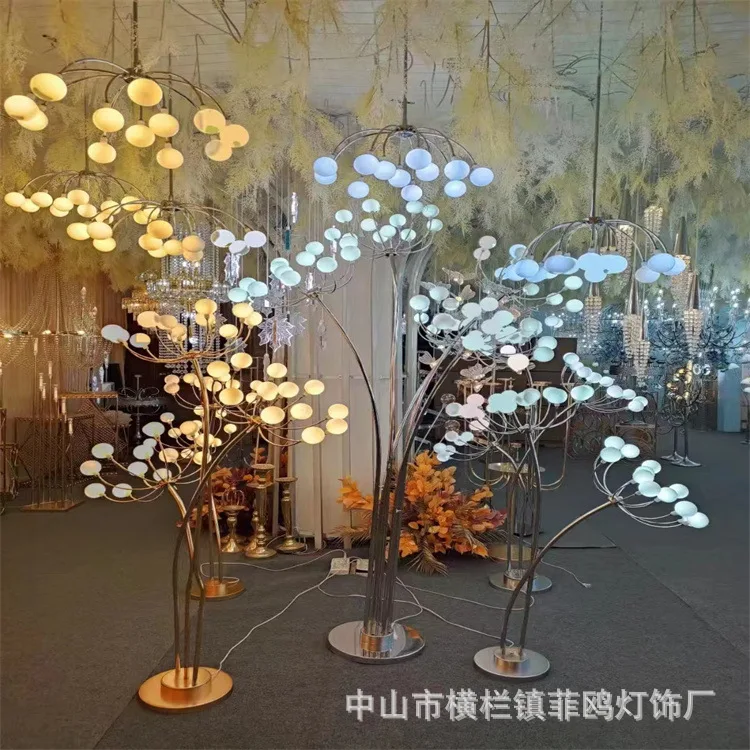 زفاف الحديد المطاوع الكهربائي مضيئة 24 رئيس الهندباء ضوء الشارع ترتيب مرحلة الزفاف قاعة الولائم الديكور #4