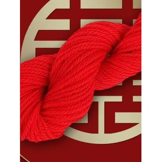 Wedding Red String Hand Knitted Thick Yarn Moving Celebration Bridal Trousseau Gift Large Red Color for Marriage Lock Picking