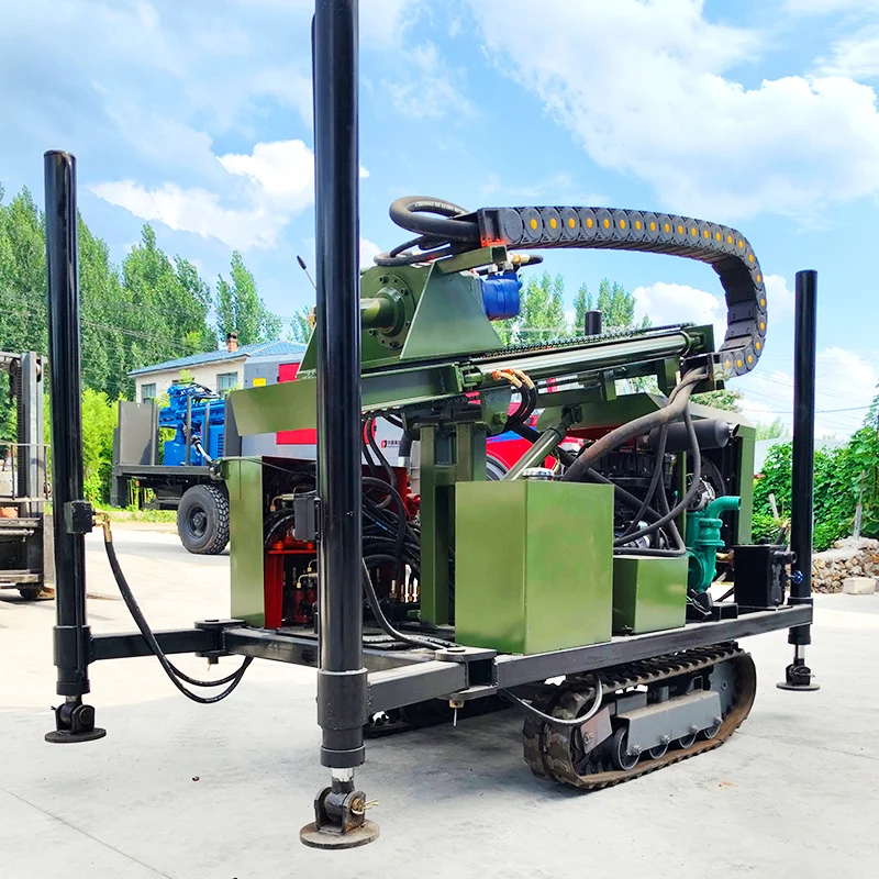 تخصيص جهاز حفر آبار المياه بفتحة عميقة 200 متر الثقيلة الهيدروليكية المدنية ثنائي الغرض آلة حفر الآبار الدوارة
