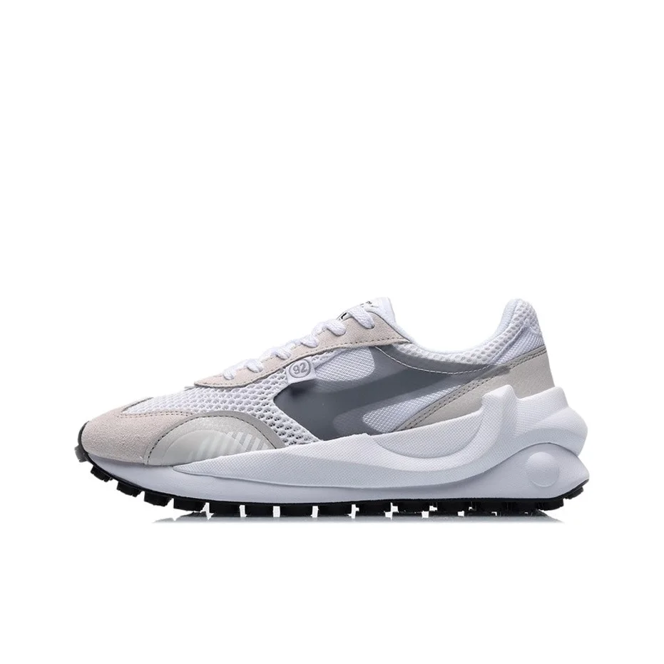 Li Ning Comfortable Mesh, Textile Cushioning Slip Resistant Abrasion Resistant Breathable Lightweight Low top AGCR034-1