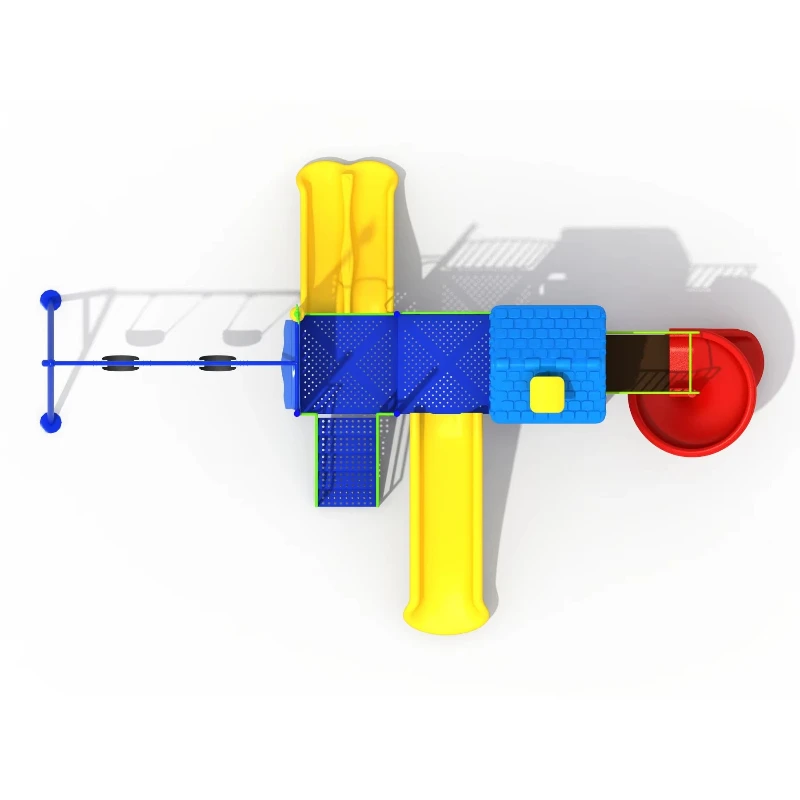 Small Plastic Kids Outdoor Playground Equipment Set Outdoor Children Out Door Swings and Slide