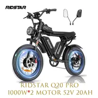 Ridstar Q20 Pro Off-road Electric Bike  52V 20AH Dual Battery 55km/h Max Speed 288km Range Dual Hydraulic DiscBrake