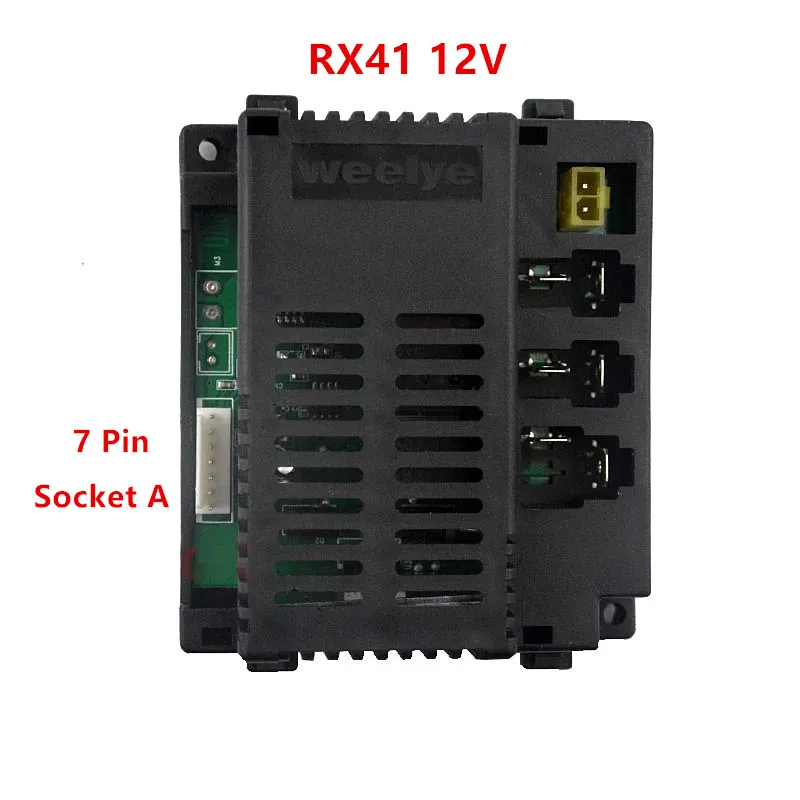 12V RX41 어린이 전기 장난감 자동차 블루투스 원격 제어, 부드러운 시작 기능 컨트롤러 2.4G 블루투스 송신기