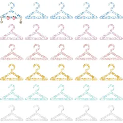 30pcs Earring Hanger 6 Colors Jewelry Hanger Clothes Hanger Shape Earring Holder Hanging Organizer for Retail Show Personal