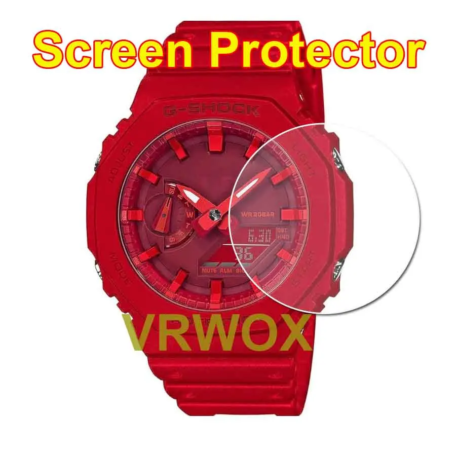 

2PCS TPU Screen Protector For Watch GA-2100 GA-2110 GA-2000 GA-B2100 GA-2140 GM-2140Protector Nano Explosion-proof Film