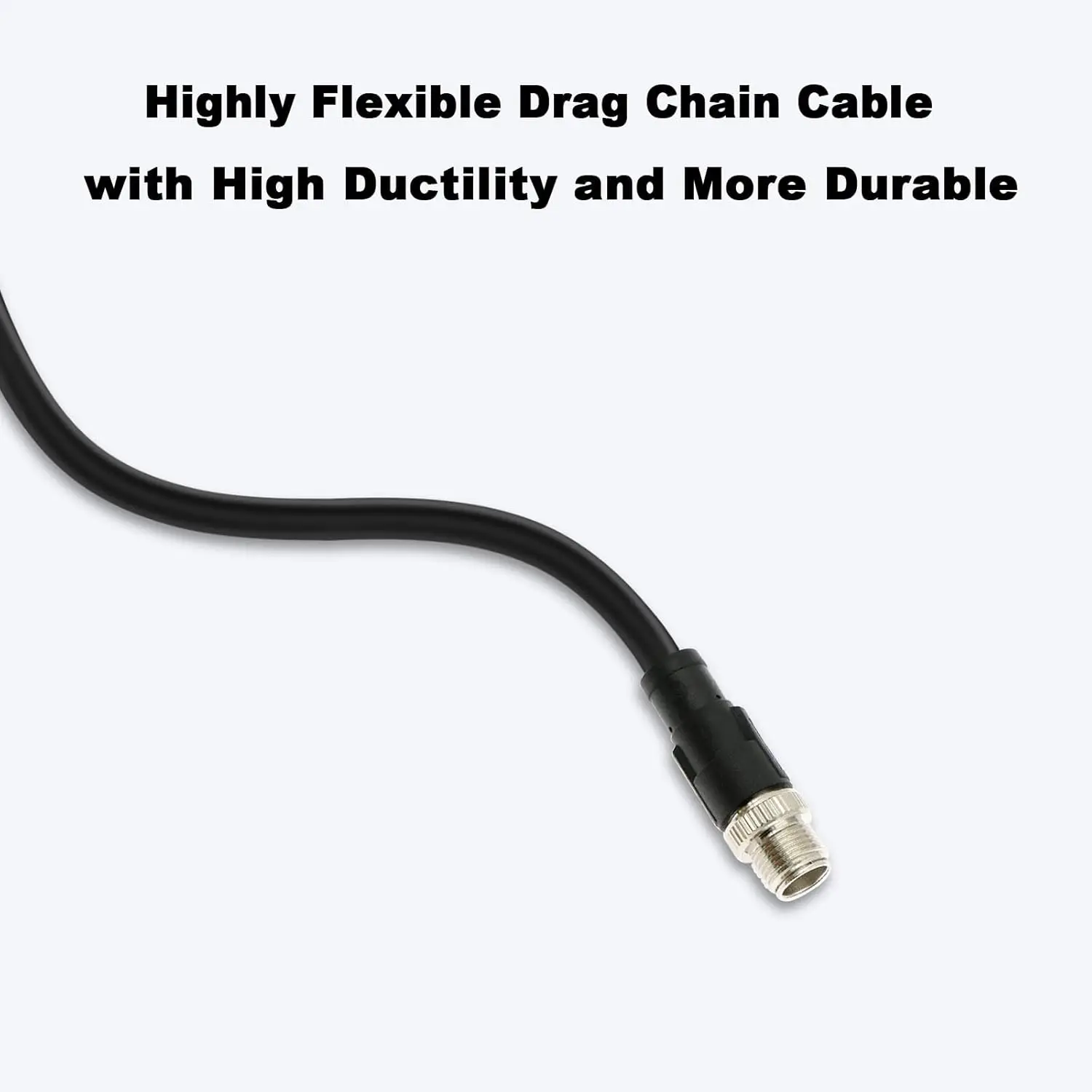 Alvin's Cables M12 X codé 8 broches mâle vers RJ45 câble Ethernet blindé M12 8 positions câble Cat6a pour caméra industrielle Cognex