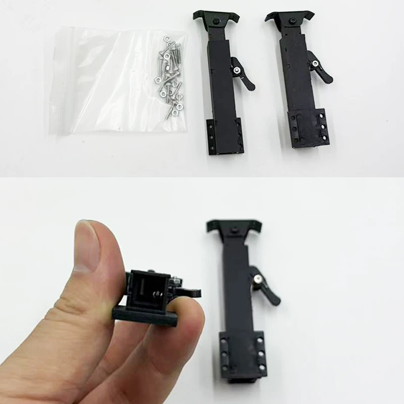 Model Cargo Bucket Support Frame Stainless Steel Trailer Legs Elastic Retraction for 1/14 Tamiya RC Truck Trailer Tipper Parts