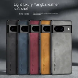 For Google Pixel 8 Pro Case Soft PU leather Skin Slim Protective Back Cover Case For Google Pixel 8A 8Pro pixel8 phone shell