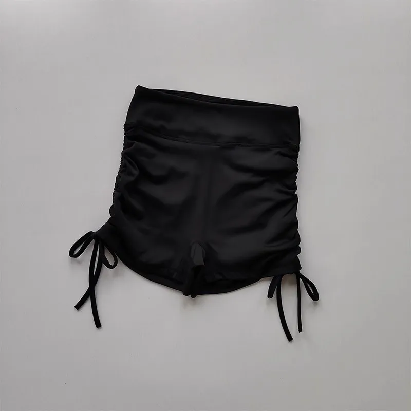 Sommer-Yoga-Shorts für Damen, Fitness-Shorts, atmungsaktive Sportshorts mit Kordelzug, hohe Taille, Lauf- und Radfahrshorts, Workout-Gym-Shorts – Detail 10
