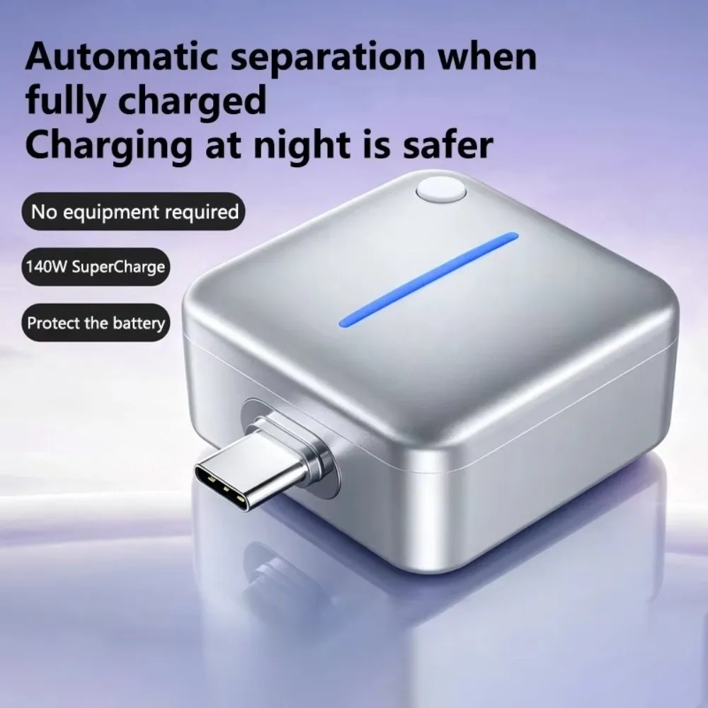 140W Auto Disconnect Charging Adapter Auto-Disconnect Type C Full Charge Separator Protector Battery Protection