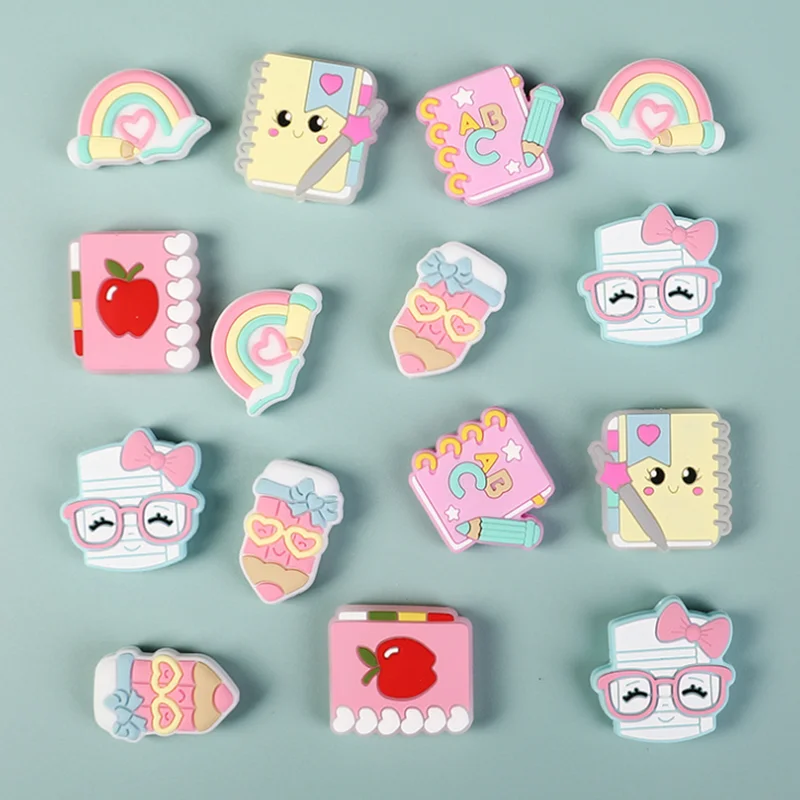 20/50pcs New Silicone Beads Wholesale Handwork Focal Beads Baby Toy DIY String Pen Bead Nipple Chain Jewelry Pendant Accessories
