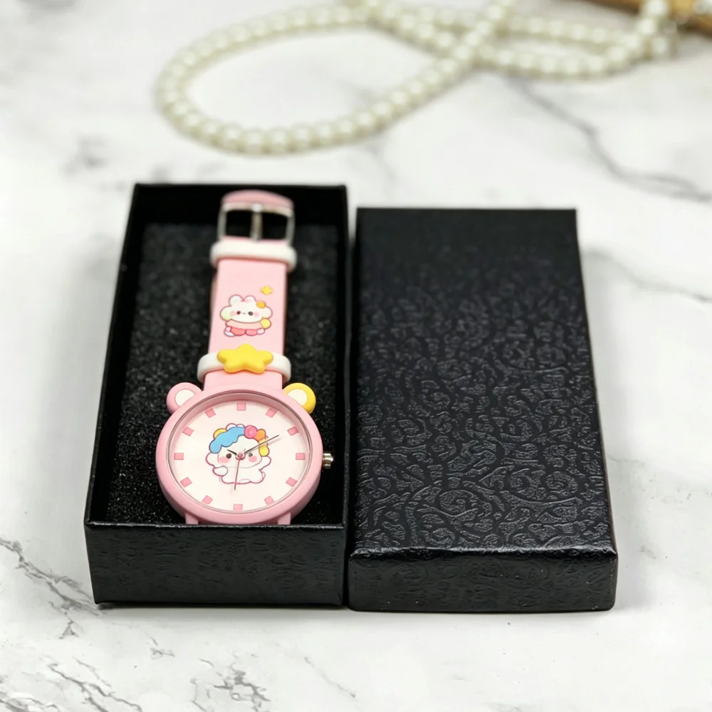 24-teilige Schmuck-Großhandelsbox in einfarbiger Ausführung für Kinder-Accessoires, Business-Uhrenbox mit integriertem Schaumstoffpolster, rechteckige Verpackungs- und Aufbewahrungsbox – Detail 5