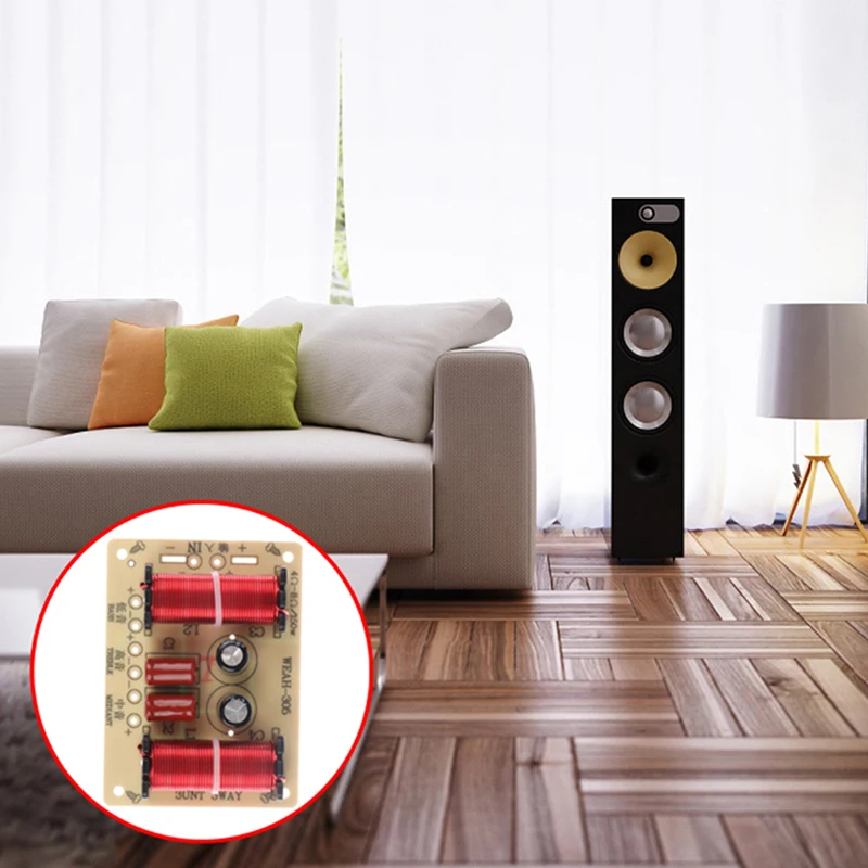 【Audio-Lautsprecher-Frequenzweichen-Schaltkreis Hochton-Mitteltöner-Bass-Modul 3-Wege 900-4000Hz Frequenzweichen-Lautsprecherfilter-Umbausatz】