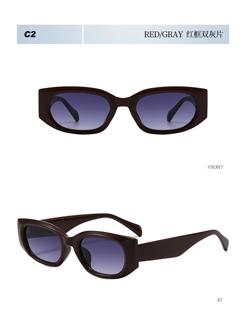 Retro Trendy Design Kleine Quadratische Rahmen frauen Sonnenbrille Persönlichkeit Luxus Design Sonnenbrille Männer Im Freien Fahren Shades UV400 – Detail 12