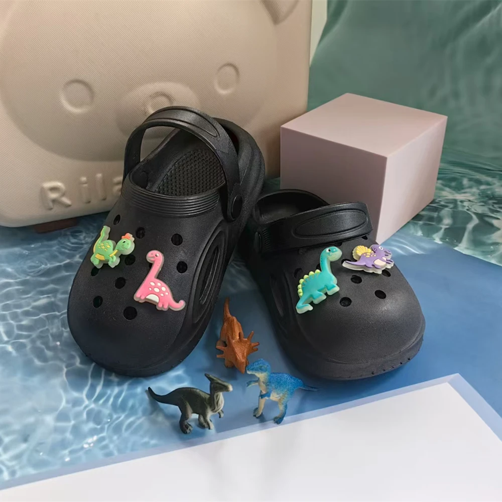 

MINISO Luminous Dinosaurs Summer Vacation Beach and Pool Children Sandals Gift Slippers Girls/Boys Slippers Non-Slip Soft Shoes