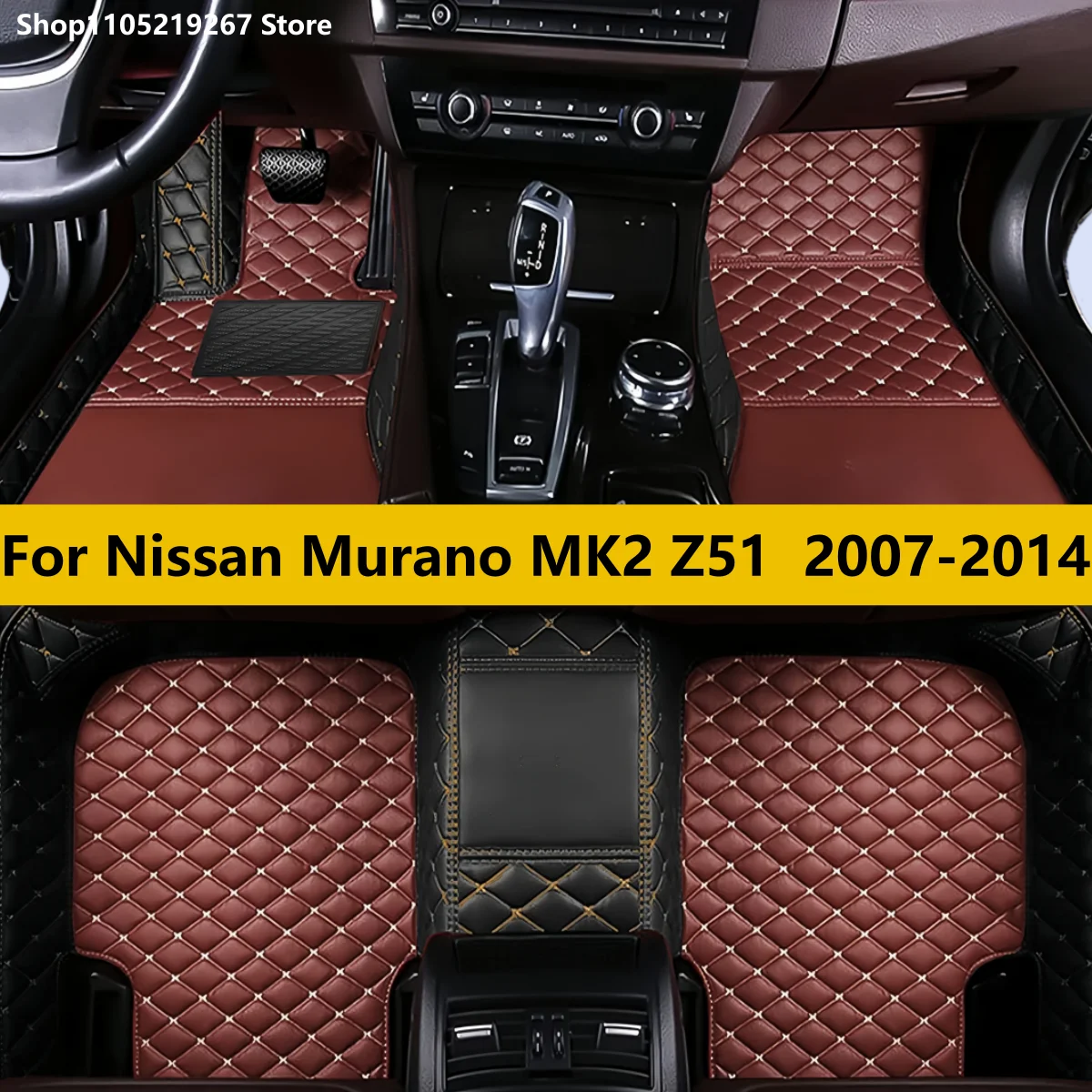

Car Floor Mats For Nissan Murano MK2 Z51 2007-2014 2013 2012 2011 2010 09 08 Custom Foot Pads Carpet Cover Interior Accessories