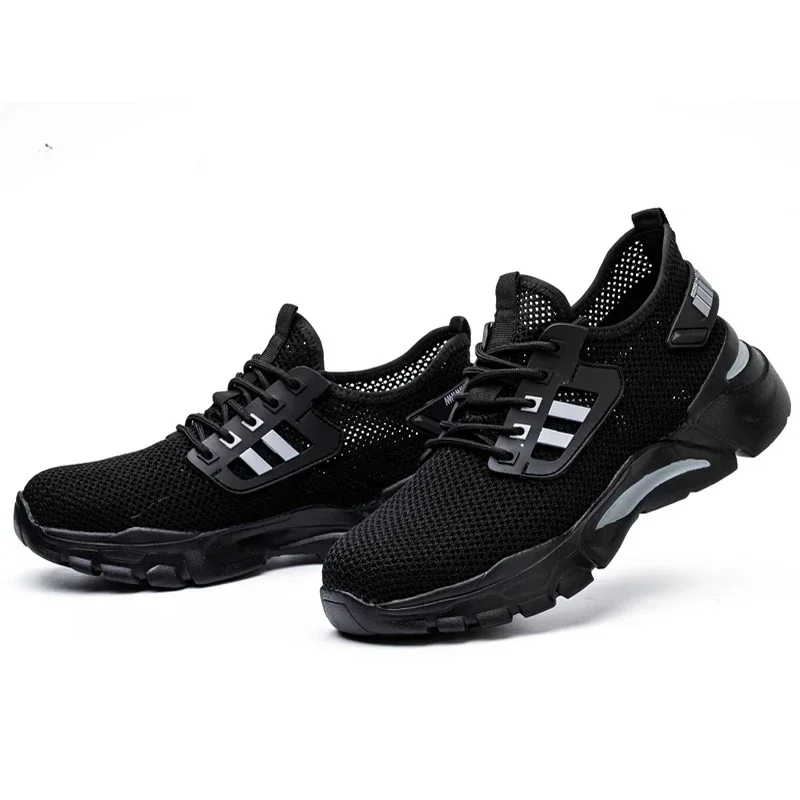 Safety Shoes Work Shoes Steel Toe Men Puncture-protective Work Boots Indestructible Safety Lightweight Sneakers Safety Shoes