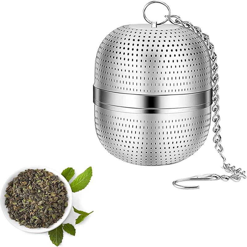 Stainless Steel Tea Infuser with Chain Tea Strainer Tea Diffuser Fine Mesh Filters Spice Coffee Filter Teaware Tea Ball Infuser