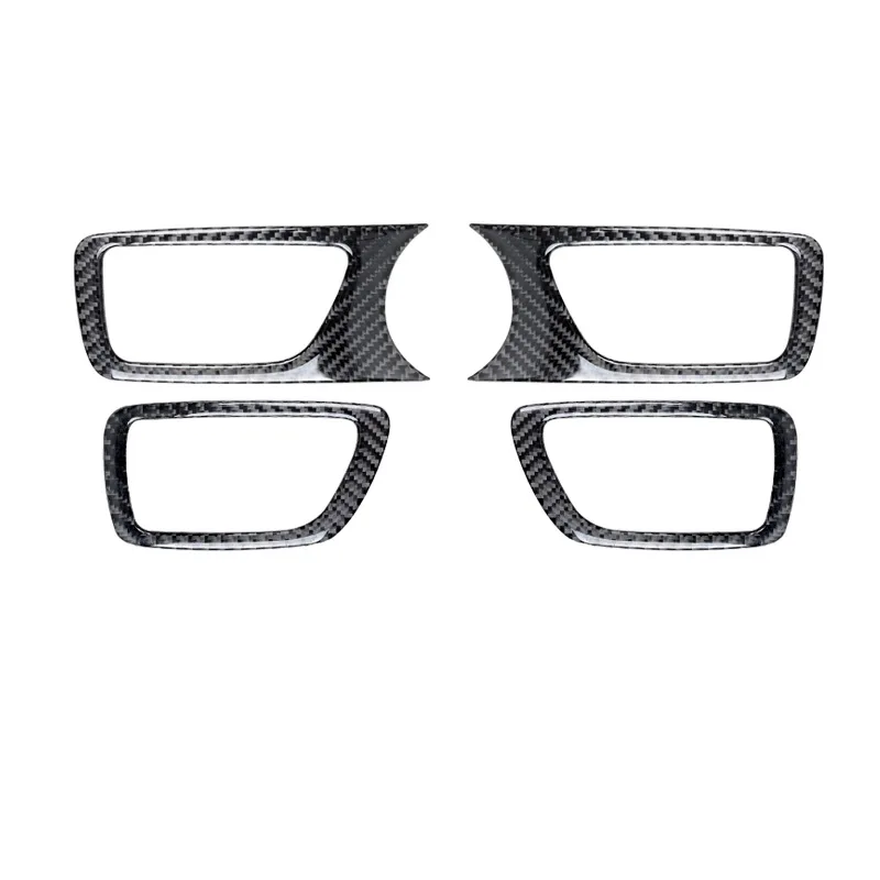 For 12-15 Toyota Tacoma Car Interior Modification Carbon Fiber Front and Rear Door Handle Decorative Stickers