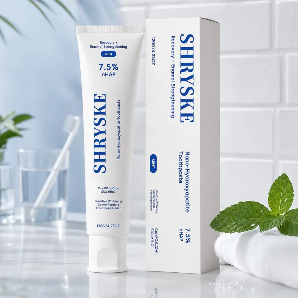 Brand Fresh Mint Toothpaste Recovery Enamel Strengthen 7.5% NHAP Nano-Hydroxyapatite Toothpaste Sensitive Whitening Oral Care