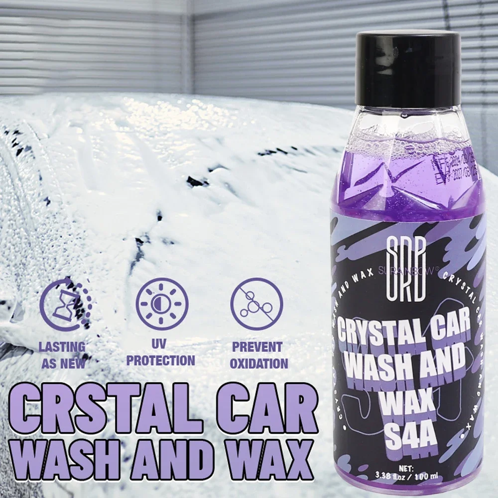 Water Activated Car Wash Solution Car Washing Crystal Plating Foam Agent Auto Wash Essence Water Repellent Glazing Coating Agent