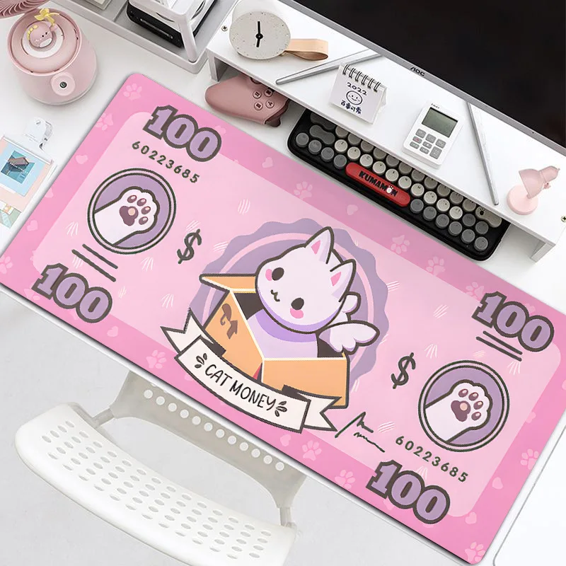 Tappetino per mouse anime Simpatico cartone animato Gatto Tappetino da scrivania Tastiera Tappetino antiscivolo Apprendimento Ufficio Lavoro Accessori da gioco Protezione