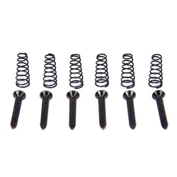 6pcs Electric Guitar Single Coil Pickup Mount Height Screw With Spring 23mm*5mm Guitar Screws Springs Guitarra Tornillo Resorte