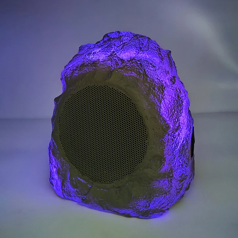 المتكلم روك شكل LED في الهواء الطلق مقاوم للماء سمّاعات بلوتوث صغيرة جديد 2025 جودة عالية الموسيقى حديقة ساحة فناء سطح السفينة الفناء الخلفي