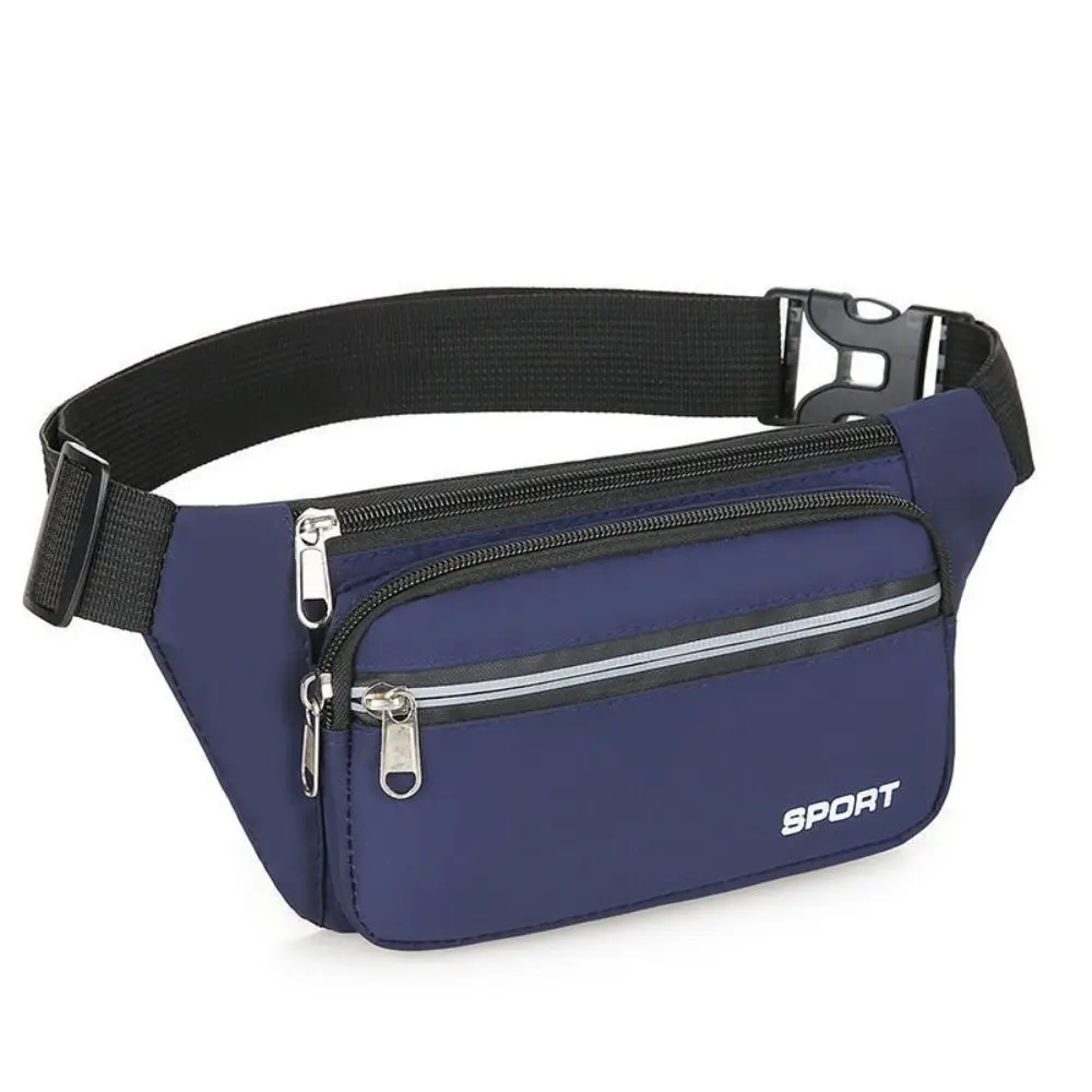 

Large Capacity Running Waist Bag Multiple Pockets Anti Splash Sport Fanny Pack Wear-resistant Wallets Mobile Waist Bag Women