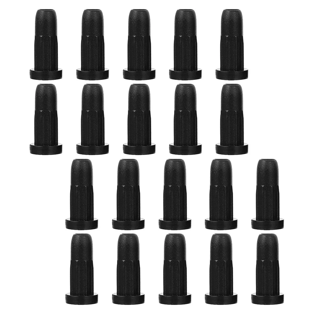 

20 Pcs Caster Rubber Sleeve Wheels Rolling Chair Covers Bottom Floor Protectors Swivel