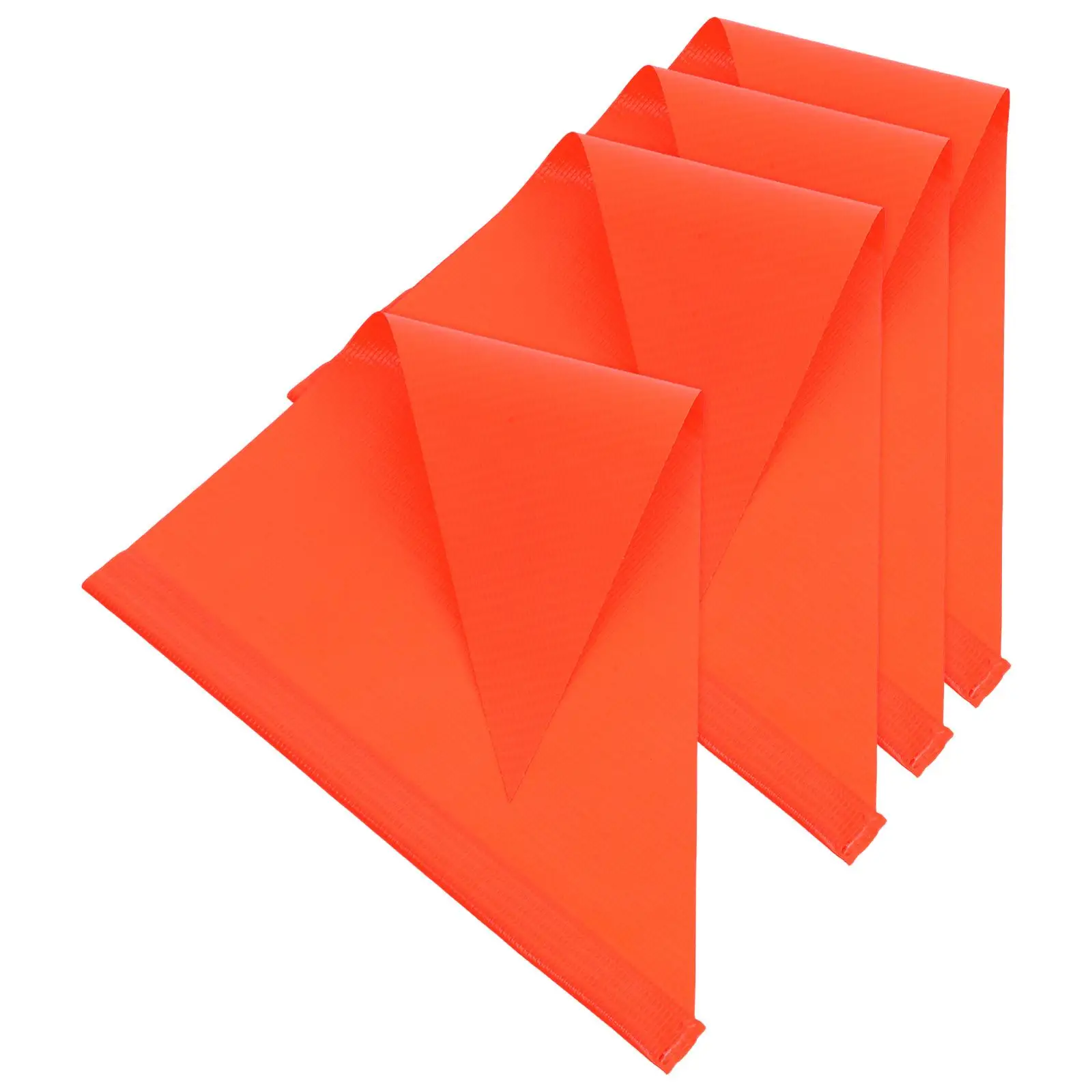 

4 Pcs Bicycle Safety Flag Red High Visibility Waterproof Triangle Flags for Kids Elderly Bikes Scooter Motorcycle Stroller