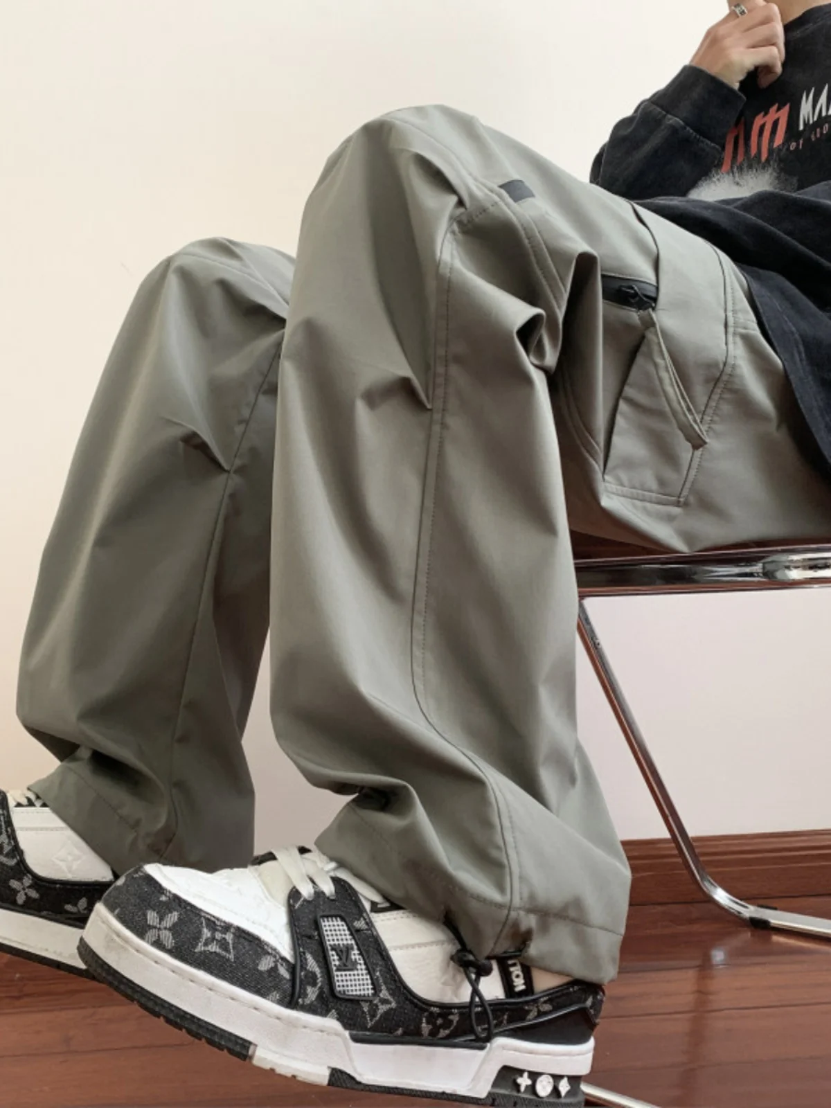 

American Sle Casual Cargo Pants Men's Autumn New ket Workwear Loose Versatile Leisure Pants Drape Faionable Trousers