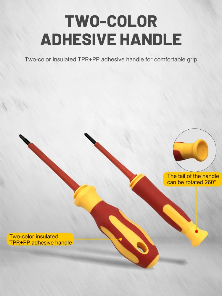 10Pcs Set Insulated Screwdriver Set 500V Hexagonal Phillips Slotted Bits Electrician For Electrician Hand Tool Multifunctional