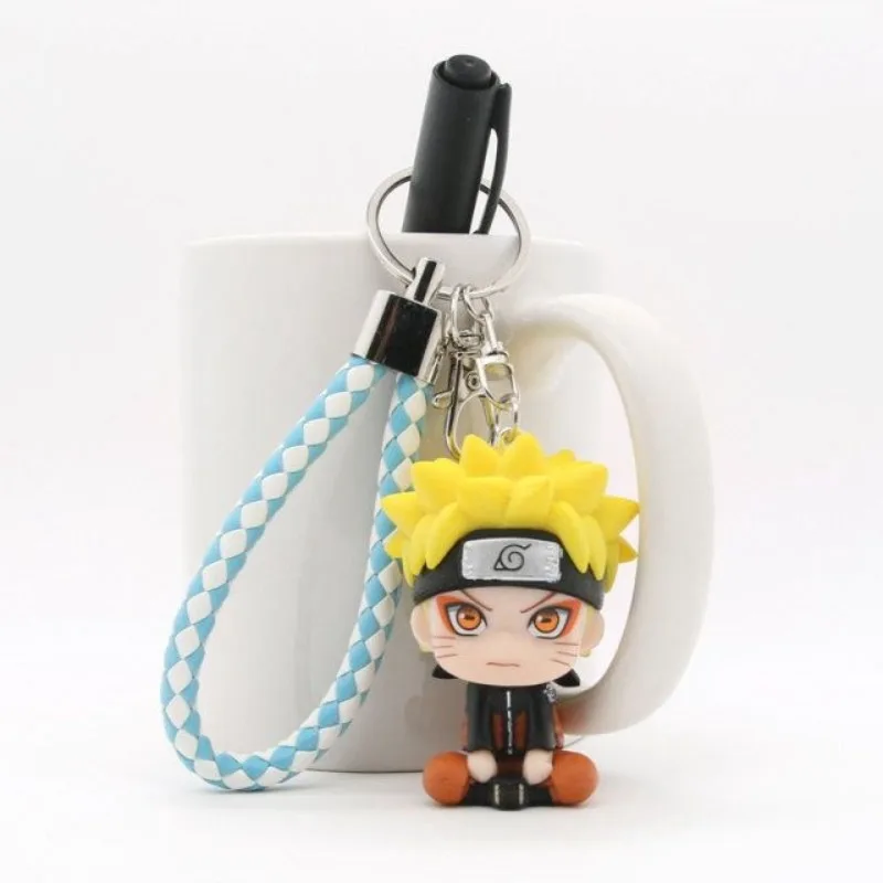 Anime Naruto Sasuke Naruto Ferret Cartoon Creative Doll Keychain Kawaii Fashion Simple Bag Decoration Pendant Children's Toy