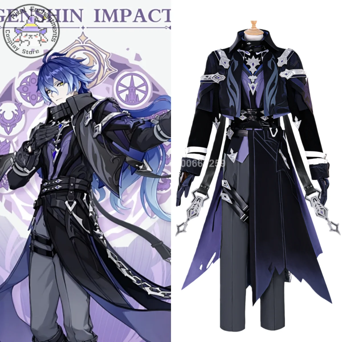 

Game Genshin Impact Cosplay Costume Anime Flins Role Playing High Quality Clothes Outfit for Men Comic Con Halloween Party Suits