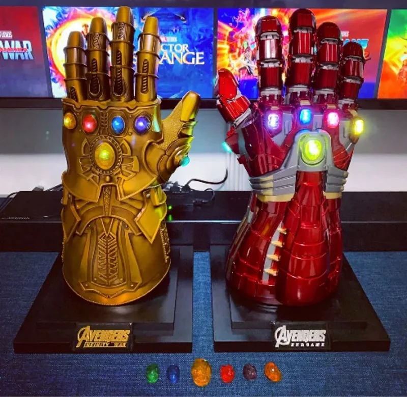 

Marvel Avengers 4 Iron Man 1:1 Nano Infinity Gloves Hulk Edition All-Metal Wearable Thanos Endgame Snap Gloves Model Toy Gift